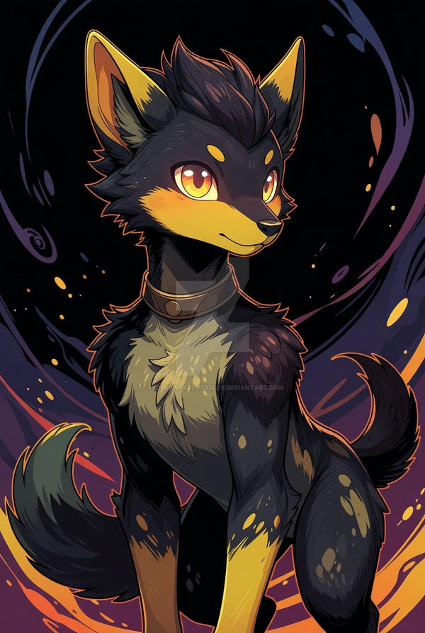 Golden Shadow Canine